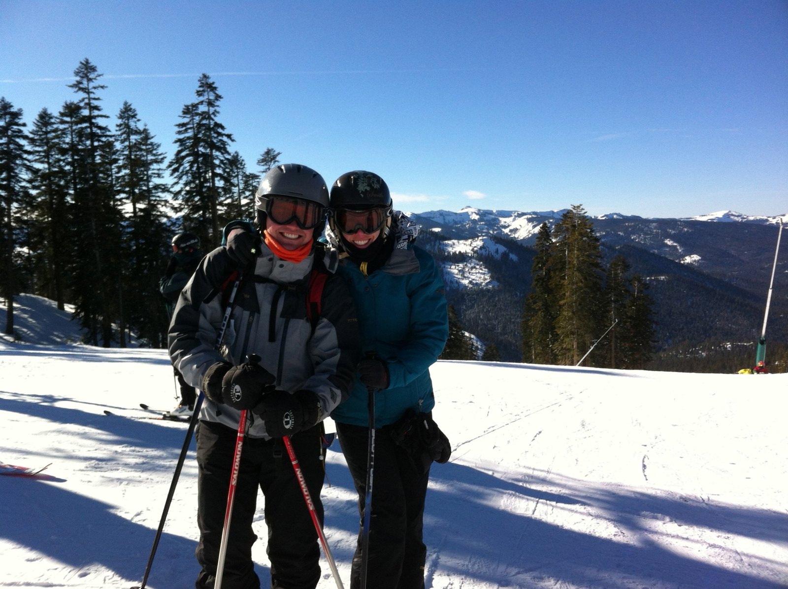 Skiing trip in the mountains